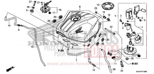 SERBATOIO CARBURANTE/POMPA CARBURANTE CB500FAH di 2017